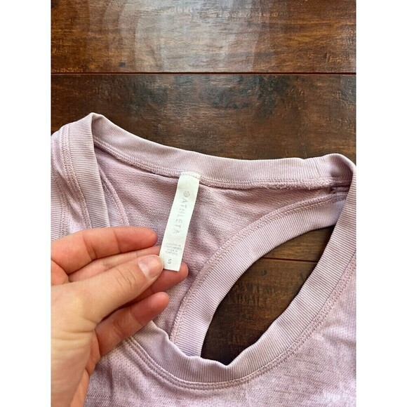 Athleta Women’s Pink Printed Seamless Y-Back Athletic Tank Size Small - Picture 2 of 5